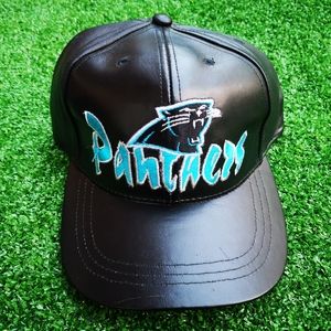 RARE LEATHER PANTHERS 90'S SNAPBACK
